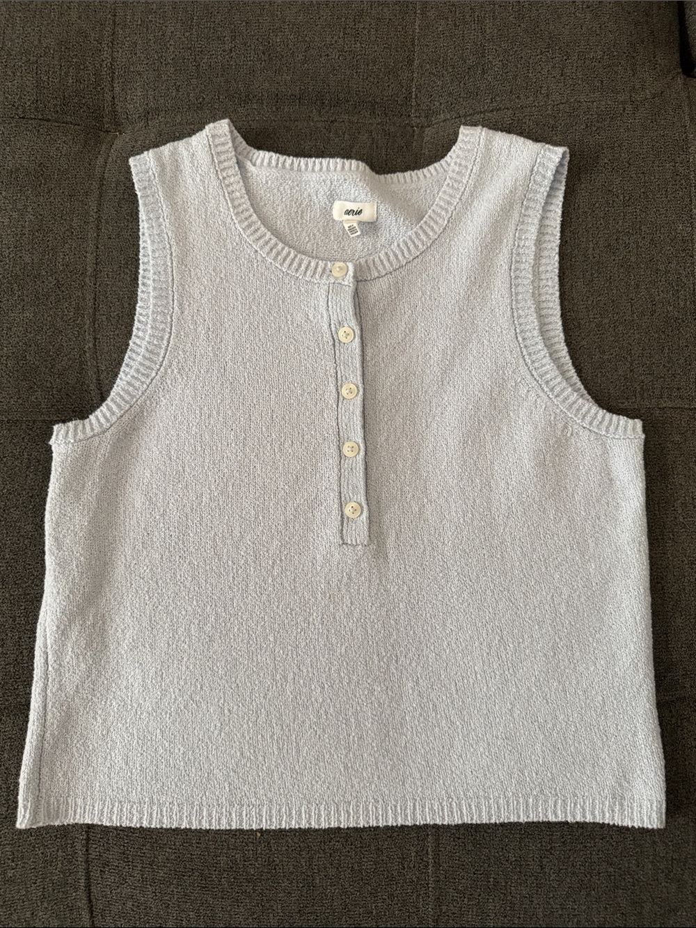 Aerie Knit Button Henley Tank Top